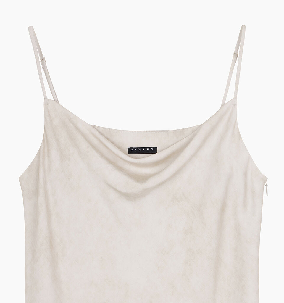 DRESS - sisley k midi dresses - Beige | Sisley K image number 3